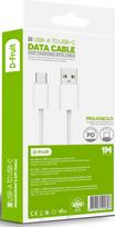 lightning usb a laidas - D-Fruit cable USB-A - Lightning 1m, white (DF106) | 50481 - 2 nuotrauka