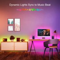 rgb led juosta - Išmani LED juosta 5050 RGB Bluetooth, 10 m - 6 nuotrauka