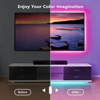 rgb led juosta - Išmani LED juosta 5050 RGB Bluetooth, 10 m - 9 nuotrauka