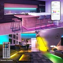 rgb led juosta - Išmani LED juosta 5050 RGB Bluetooth, 10 m - 10 nuotrauka