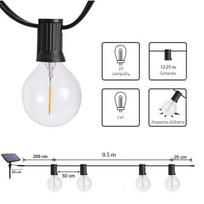 lempuciu girlianda elegance - Lauko girlianda su saulės baterija (LED) Tonro Elegance, 12.25 m - 7 nuotrauka
