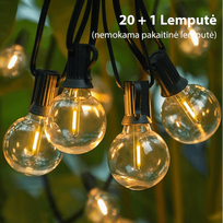 lempuciu girlianda elegance - Lauko girlianda su saulės baterija (LED) Tonro Elegance, 12.25 m - 9 nuotrauka