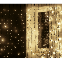 girlianda uzuolaida - Kalėdinė girlianda, Lempučių užuolaida, 2000 LED, 20x2 m - 3 nuotrauka