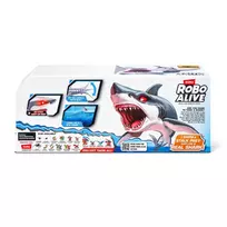 zaislai ryklys - Zuru Robo Alive Didysis Baltasis Ryklys 71126, pilka (Grey) - 5 nuotrauka