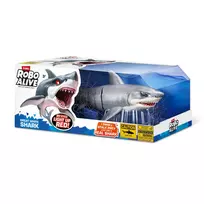 zaislai ryklys - Zuru Robo Alive Didysis Baltasis Ryklys 71126, pilka (Grey) - 6 nuotrauka