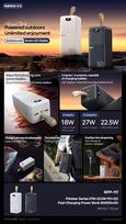 power bank 50000 - Remax RPP-117 50000mAh 22.5W Juodas (Black) - 2 nuotrauka