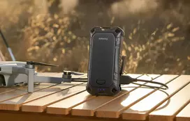 siltukai - Ocoopa UT4 Extreme 2x5000 mAh rankų šildytuvas su powerbank funkcija, USB-C, Juodas (Black) - 2 nuotrauka