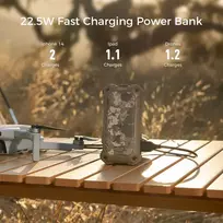 siltukai - Ocoopa UT4 Extreme 2x5000 mAh rankų šildytuvas su powerbank funkcija, USB-C, Juodas (Black) - 4 nuotrauka