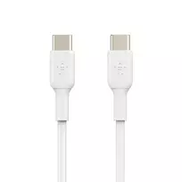 adapteriai type c - Belkin USB-C/USB-C kabelis 1m Baltas (White) - 3 nuotrauka