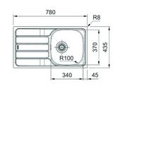 franke skn 611 - Franke Spark SKN 611-78/44, nerūdijantis plienas (Stainless Steel) - 3 nuotrauka