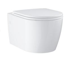 klozetas - GROHE BauCeramic pakabinamas klozetas Rimless su QR/SC dangčiu, 103860SH00, baltas (White) - 2 nuotrauka