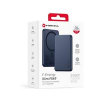 magsafe 5000 - Forcell F-Energy Slim F5K9, 5000mAh, 15W, MagSafe, tamsiai mėlynas - 6 nuotrauka