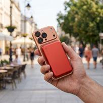 magsafe 5000 - Forcell F-Energy Slim F5K9, 5000mAh, 15W, MagSafe, oranžinė - 6 nuotrauka
