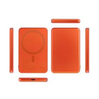 magsafe 5000 - Forcell F-Energy Slim F5K9, 5000mAh, 15W, MagSafe, oranžinė - 9 nuotrauka