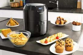 tefal easy fry 4.2 l - Tefal Easy Fry Precision EY4018 4.2L Juoda (Black) - 6 nuotrauka