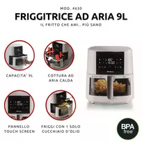 air fryer karsto oro gruzdintuve - Ariete Air Fryer 4630/03, 9L, balta (White) - 2 nuotrauka