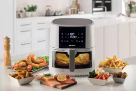 air fryer karsto oro gruzdintuve - Ariete Air Fryer 4630/03, 9L, balta (White) - 3 nuotrauka