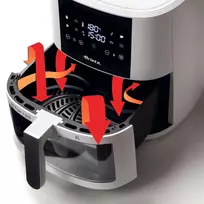 air fryer karsto oro gruzdintuve - Ariete Air Fryer 4630/03, 9L, balta (White) - 4 nuotrauka