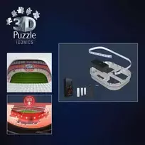 3d delione - Ravensburger 3D Puzzle Iconics Allianz Arena, 216 det. - 4 nuotrauka