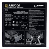 psu 1000w - Lian Li RS1000G 1000W 80 PLUS Gold Modular ATX 3.1 Juodas (Black) - 2 nuotrauka