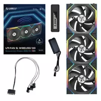 fan 120mm lian li - Lian Li UNI FAN SL Wireless 120 ARGB 3-Pack Juodas (Black) - 2 nuotrauka