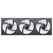argb fan - Jonsbo ZB-360 Reverse Blade PWM ARGB 360mm Fan 3 vnt. Black - 3 nuotrauka