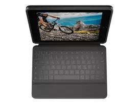 logitech deklas - Logitech Rugged Folio iPad 10th Gen Pilkas (Graphite) - 3 nuotrauka