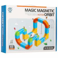 magnetine trasa - Ikonka Magnetinis konstruktorius Orbit KX2773, 65 vnt. - 14 nuotrauka