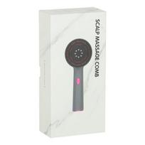 sepetys odos - Masažo šepetys galvos odos masažuoklis su infraraudonųjų spindulių technologija, USB, Juodas (Black) - 2 nuotrauka