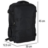 backpack 45 - Roger - Kelioninė kuprinė, juoda (Black), 45x30 cm - 2 nuotrauka