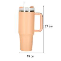 gertuves su siaudeliu - Termopuodelis RoGer KX3032_1, 1.2 l, rožinė sp./sidabro sp. - 2 nuotrauka