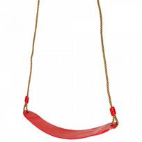 lauko sodo supynes - Vaikiškos sūpynės, plokščios, raudonos (Red) - 9 nuotrauka