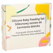 silikoniniai indai vaikams - TEDGE BEAR Silikoninis vaikiškų indų rinkinys, 4 vnt., oranžinis - 2 nuotrauka