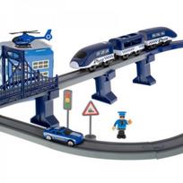 elektromobiliai policija vaikams - Elektrinis traukinys su trasa, 92 elementai ~ 300cm - 6 nuotrauka