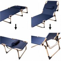 lauko gultas - Sulankstoma turistinė lauko lova Canada KX3909, tamsiai mėlyna (Dark Blue) - 2 nuotrauka