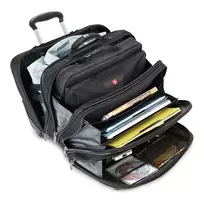 krepsiai nesiojamiems kompiuteriams 17 - Wenger Patriot 2in1 17" Laptop Bag And Rolling Case - 4 nuotrauka