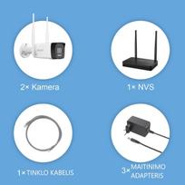 belaides stebejimo kameros - HiLook IKS-2044BH 4MP Wi-Fi 6 Belaidė kamera White (Balta) - 2 nuotrauka