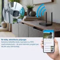 belaides stebejimo kameros - HiLook IKS-2044BH 4MP Wi-Fi 6 Belaidė kamera White (Balta) - 7 nuotrauka