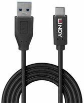 Lindy USB 3.2 Type A to C Cable 1m Juodas (Black) / 36971
