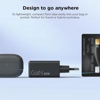 lenovo 65w usb c - Lenovo Mini GaN USB-C 65W (EU) G0A665WBEU Juodas (Black) - 4 nuotrauka