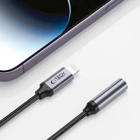 lightning adapter 3.5mm - Tech-Protect UltraBoost Lightning į 3.5mm Mini Jack adapteris, Juodas (Black) - 4 nuotrauka