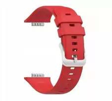 Fixed Fiksuotas silikoninis dirželis Huawei Watch FIT 3/4, Raudona (Red)