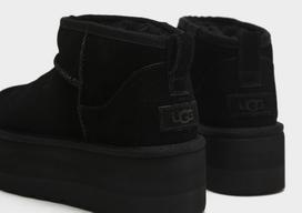 batai ugg zieminiai - UGG Moteriški aulinukai, CLASSIC ULTRA MINI PLATFORM Juodas (Black) - 4 nuotrauka