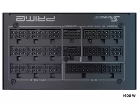 600w psu - Seasonic PRIME PX-1600, 1600W, 80 PLUS Platinum, ATX 3.0 Juodas (Black) - 4 nuotrauka