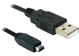 usb 2.4 a - Delock USB 2.0 A to mini USB B 1.5m Juodas (Black) / 82208 - 2 nuotrauka