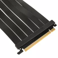 pci riser - Kolink ZURC-036 PCI Express 5.0 x16 to x16 Riser Cable 90 laipsnių Juodas (Black) 30 cm - 4 nuotrauka