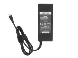 12v 3a maitinimas - Mitsu Nešiojamojo kompiuterio maitinimo adapteris 100W USB-C PD Juodas (Black) - 2 nuotrauka