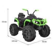 vaikiskas elektrinis keturratis - Vaikiškas elektrinis keturratis Quad ATV 2.4G, juodas - 10 nuotrauka