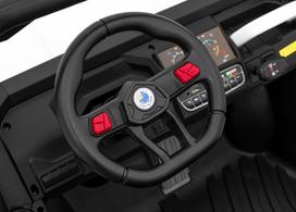 vaikiskas elektrinis keturratis - Elektrinis vienvietis keturratis Pick-Up Speed 900, baltas - 5 nuotrauka