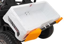 vaikiskas elektrinis keturratis - Elektrinis vienvietis keturratis Pick-Up Speed 900, baltas - 6 nuotrauka